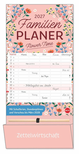 Deko familienplaner mit tasche - deko-familienplaner,