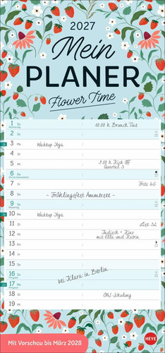 Deko mein planer flower time - deko-mein,