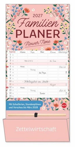 Deko familienplaner mit tasche - deko-familienplaner,